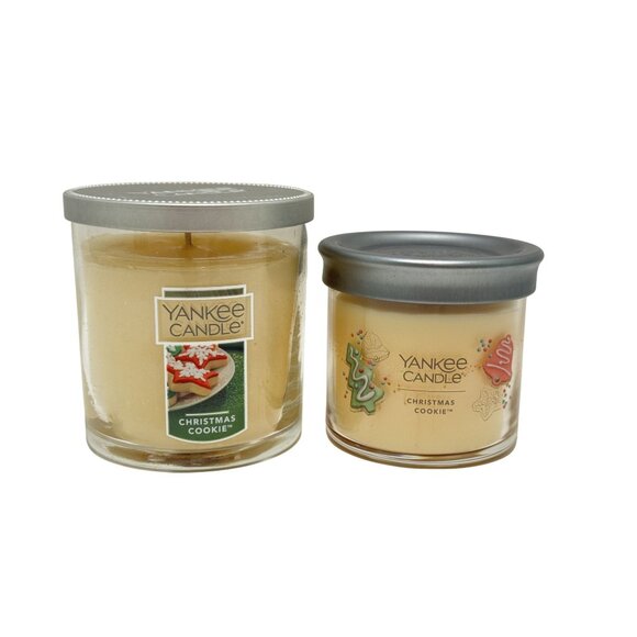 Yankee Candle Christmas Cookie Candles NEW Unused 4.1 oz and 7 oz. - Picture 1 of 3